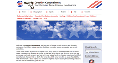 Desktop Screenshot of creativeconcealment.biz